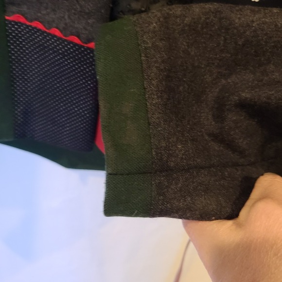 Vtg German wool blend Hammerschmid Gray blazer Mushrooms Octoberfest Euro Sz 36 - Picture 12 of 13